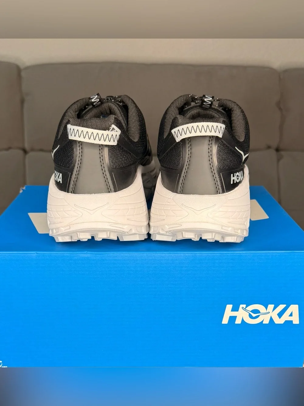 HOKA Mafate Three2 Vibram Black Cosmic Grey Unisex 10.5M 11.5W (161)